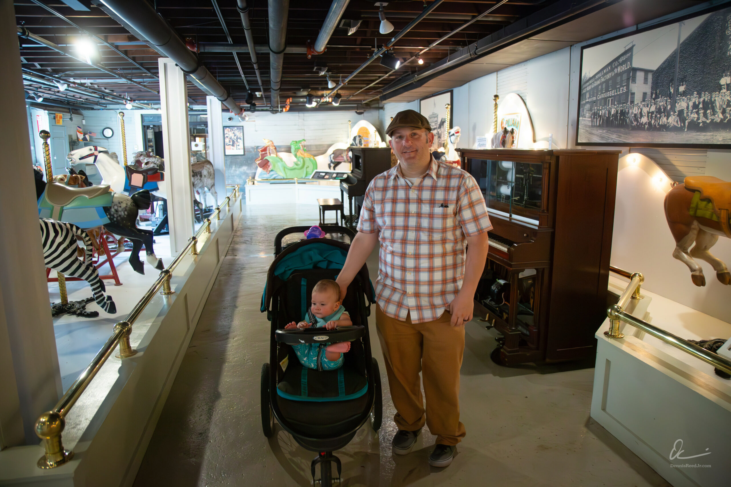 You snuck into the carousel museum without paying admission on Band Organ Day