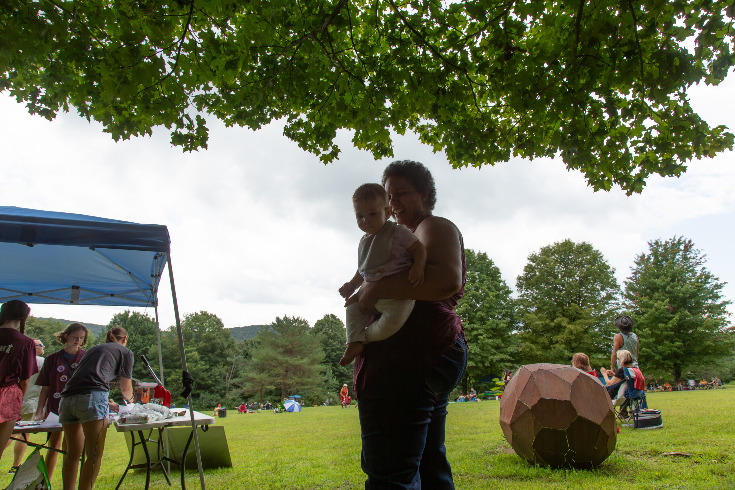You went to your first outdoor music festival and heard dad play